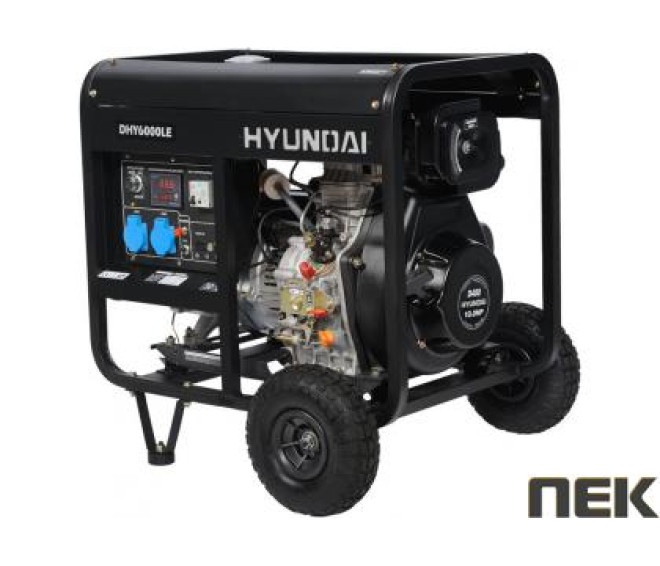 Дизельний генератор HYUNDAI DHY 6000LE