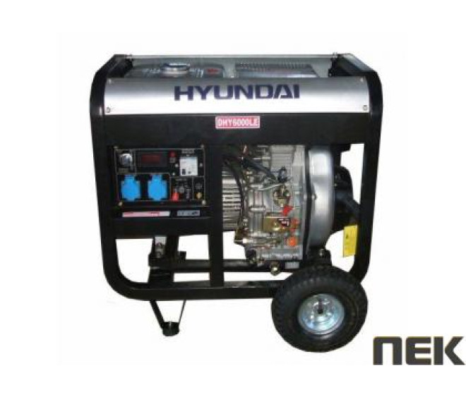 Дизельний генератор HYUNDAI DHY 6000LE