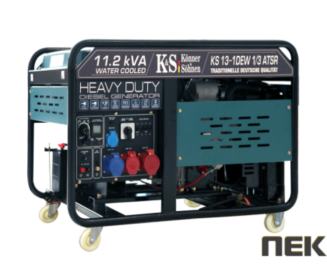 Дизельний генератор Könner&Söhnen KS 13-1DEW 1/3 ATSR