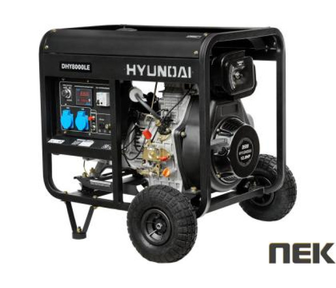 Дизельний генератор HYUNDAI DHY 8000LE