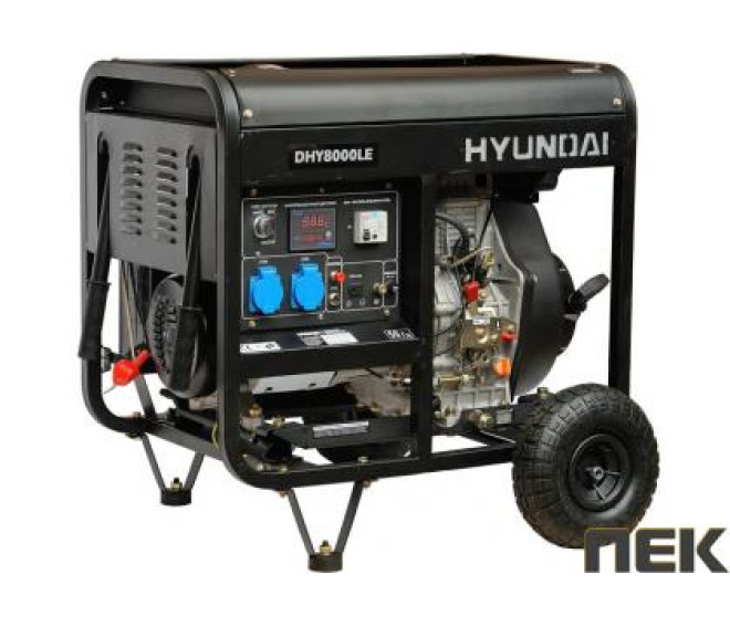 Дизельний генератор HYUNDAI DHY 8000LE