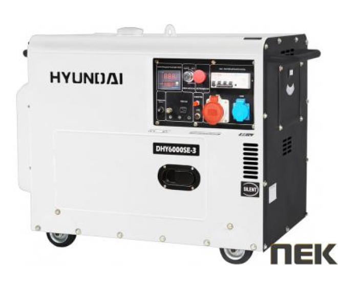 Дизельний генератор HYUNDAI DHY 6000SE-3