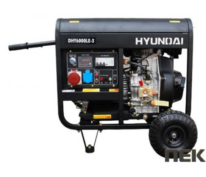 Дизельний генератор HYUNDAI DHY 6000LE-3