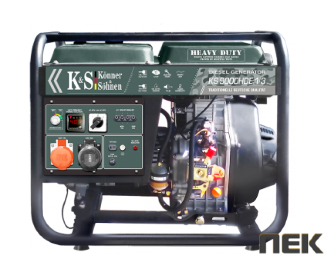 Дизельний генератор Könner&Söhnen KS 9000HDE-1/3 «HEAVY DUTY»