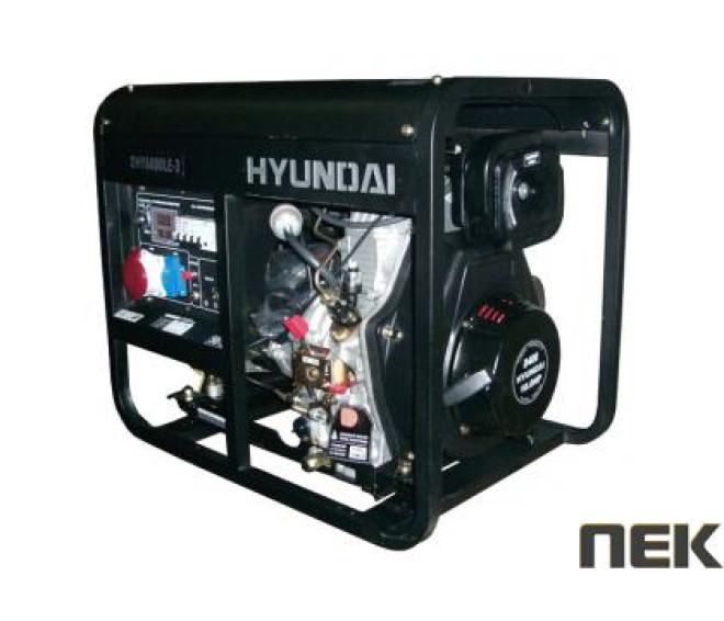 Дизельний генератор HYUNDAI DHY 6000LE-3