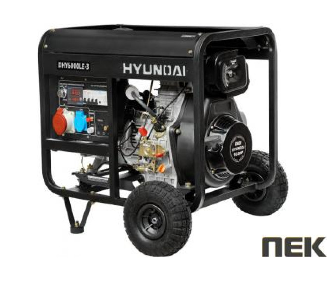Дизельний генератор HYUNDAI DHY 6000LE-3